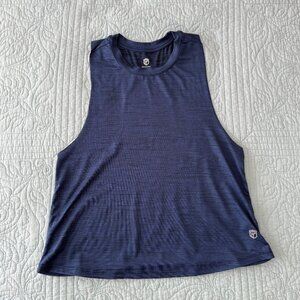 Born Primitive Elevate Crop 2.0 Tank, Navy,  Size M  Gym Lift workout Crossfit